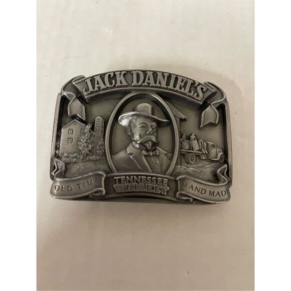 Jack Daniels Tennessee Whiskey Old No7 vintage C-190 Bergamot belt buckle‎ A52 - Picture 2 of 4